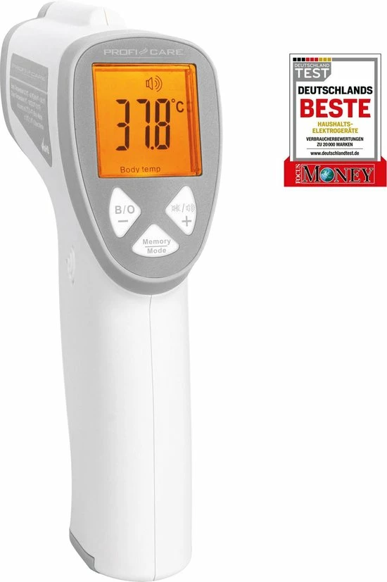 ProfiCare PC-FT 3094 - Contactloze Voorhoofdthermometer - Wit / Zilver 13 ProfiCare PC-FT 3094 - Contactloze Voorhoofdthermometer - Wit / Zilver - Afbeelding 11