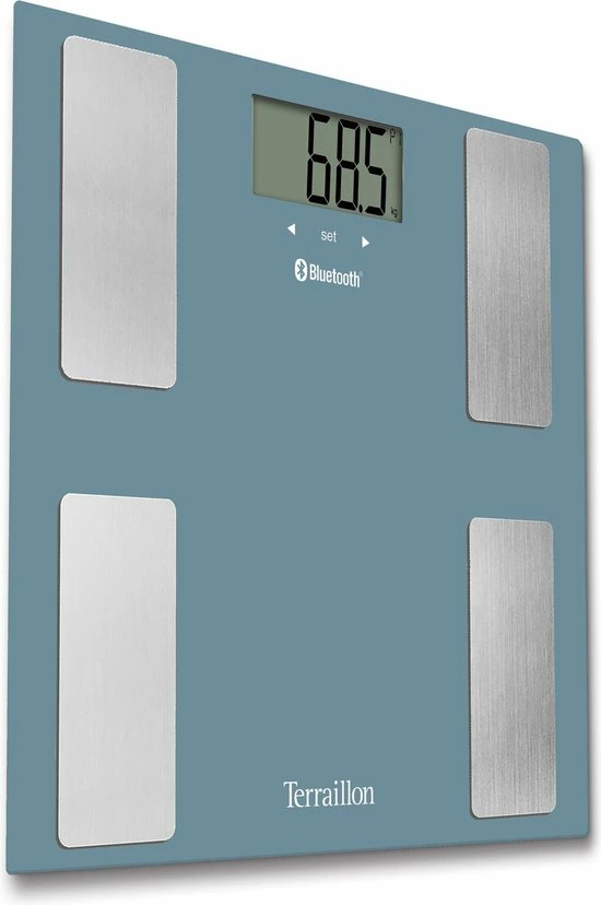 Terraillon Smart Connect Blue - Bluetooth Lichaamsanalyse Weegschaal 4 Terraillon Smart Connect Blue - Bluetooth Lichaamsanalyse Weegschaal - Afbeelding 2